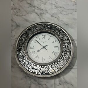 Silver Mosaic Wall Clock FirsTime Manufactory